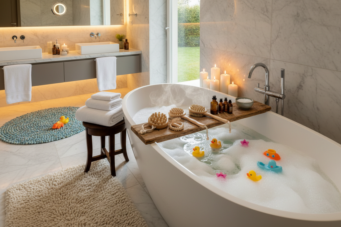 A Complete Guide to Relaxation Bathrooms Using Bath Massage Tools & Equipment, Bath Toys, and Bathroom Bath Rugs