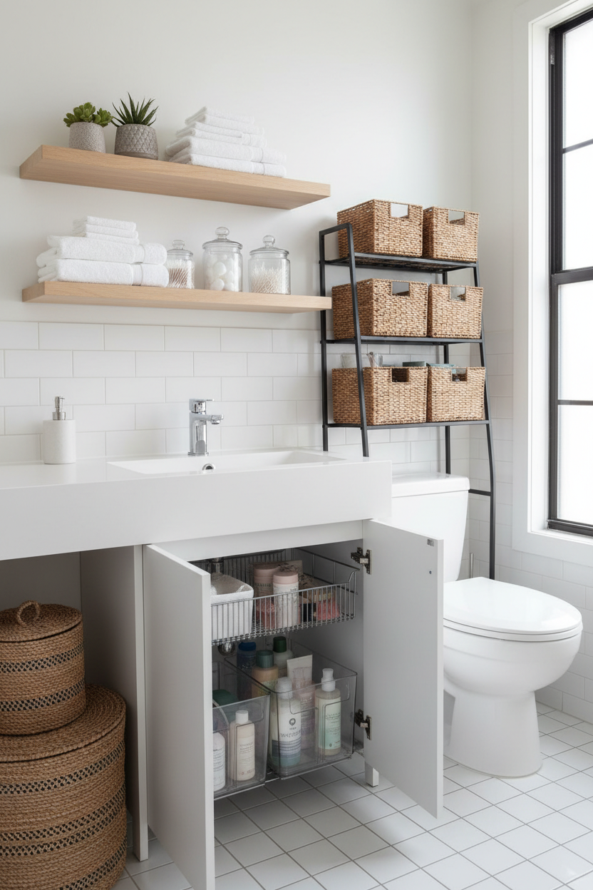 How to Organize a Small Bathroom: Smart Storage Ideas That Work
