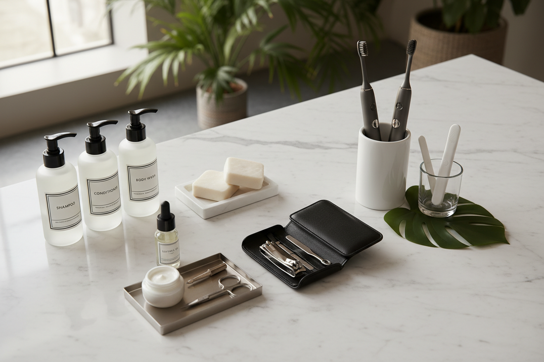 Smart Bathroom Essentials for Busy Homes Using Bath Sets & Kits, Hand & Nail Care, and Bathroom Toothbrushes & Accessories