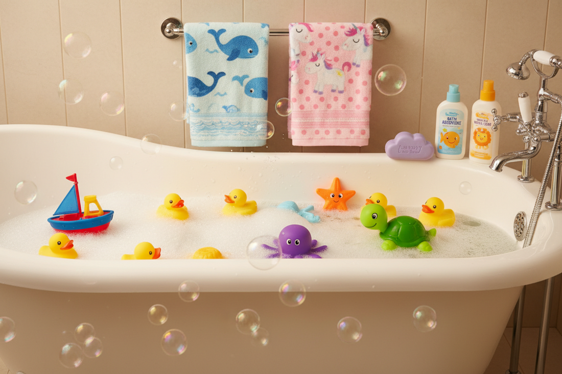 Why Bath Toys, Towels, and Personal Care Products Make Bath Time More Enjoyable for Kids