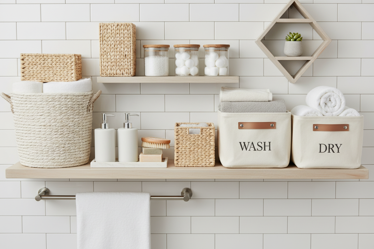 Bathroom Laundry Storage & Organization