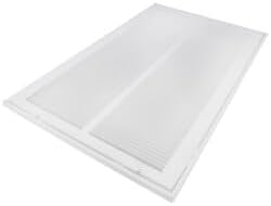 14" x 25" White Sidewall/Ceiling Return Air Filter Grille - Image 2