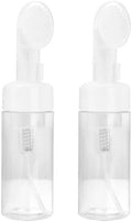 1Pc Transparent 200ml Empty Plastic Foam Dispenser Bottle Refillable Foaming Bottles Soap Dispenser Pump Bottles with Gel Head Wash Brush for Cleaning Travel,Pump Dispensers,Refillable Containers