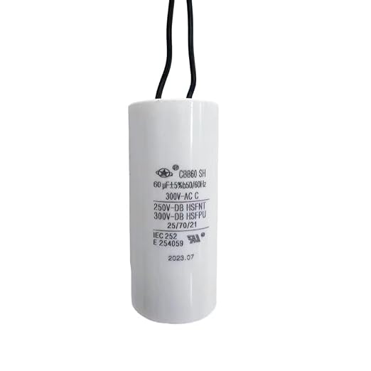 YATAI CBB60 Capacitor 60uF 300V AC, 2-Wire Motor Run Capacitor, Cylindrical by Yancheng+Yatai