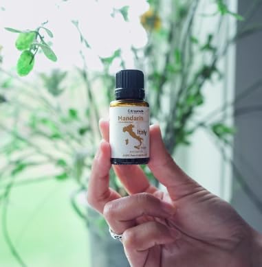 Pure Mandarin Essential Oils - Direct from Citrusmade Italy for Diffusers, Aromatherapy, Home Fragrance & Bath - Natural Aceite de Mandarina for Massage (15ml)