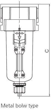PneumaticPlus SAF300-N03B-MEP Compressed Air Particulate Filter 3/8" NPT - Image 4