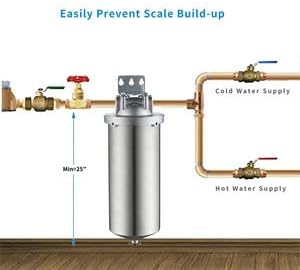 Amwater NSF/ANSI 42 Certification Jumbo Stainless Steel Filter Housing - Image 4