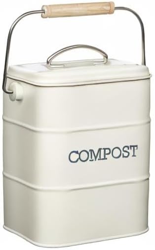 KitchenCraft Living Nostalgia Kitchen Compost Bin, 16.5 x 12 x 24 cm, Antique - Image 6