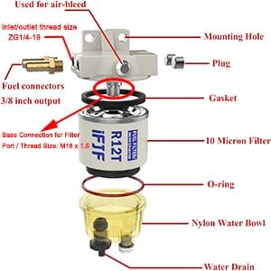 iFJF Marine Fuel Water Separator Element of R12T Fuel Filter/Water Separator - Image 2
