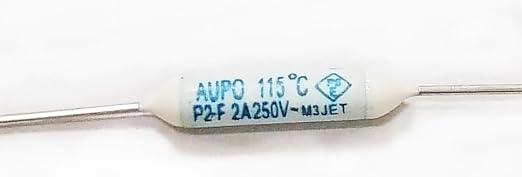 115C, 115C Fuses, Microtemp Thermal Fuse Axial Type 122 TF Cutoff 115C 2A 250V - Image 2
