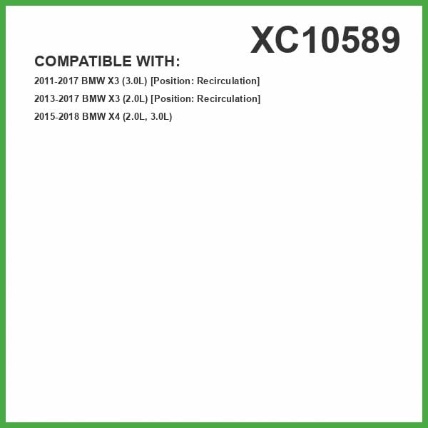 ECOGARD XC10589 Premium Cabin Air Filter | Fits 2013-2017 BMW X3 2.0L, - Image 2