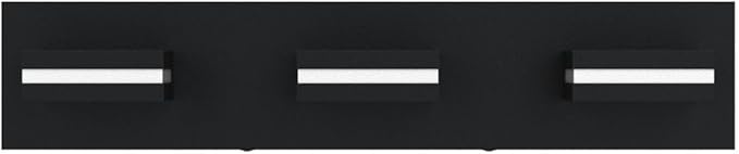 SineRise LED Modern Bathroom Vanity Light Fixtures, Modern Acrylic Bathroom Wall Lighting Fixtures Over Mirror (Cool White 6000K) (3-Light, 24-Inch), Matte Black- Non-dimmable
