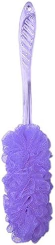 Vivona 40CM Long Crystal Handle Bath Brush Shower Scrubber Sponge Flower Soft - Image 5