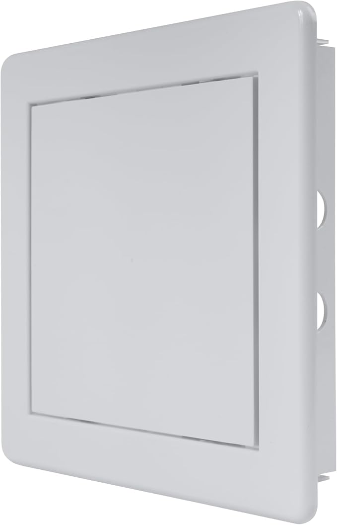 Vent Systems White ABS Plastic - Access Panel 6 x 6 Inch - Pack of 5 - Access Door for Drywall, Wall and Ceiling Electrical and Plumbing Service Wall Hole Cover - Exterior Dimensions 6.7x6.7 Inches