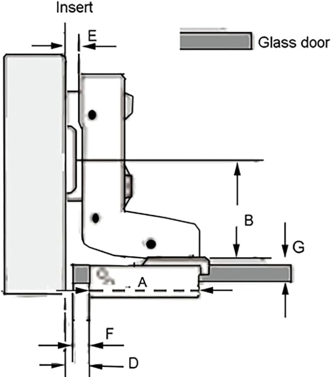 Dia 1"/26mm Hole Euro Hydraulic Soft Close Hinge - Image 4