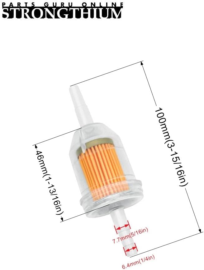 Strongthium 1/4" Inline Fuel Gas Filters - Image 2