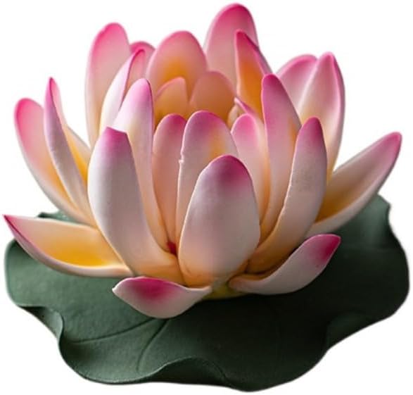 Ceramic Handicraft Stick Incense Burners Simulation Lotus Incense Holder by FIYOEO