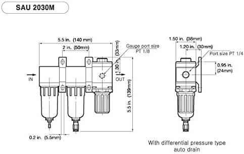 PneumaticPlus SAU2030M-N02G Mini Three Stage Air Drying System, 1/4" NPT - Image 5