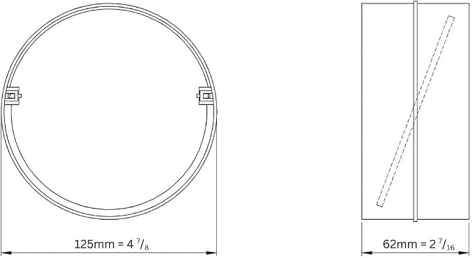 Backdraft Damper – Inline Duct Connector – Round Plastic Check Valve - Image 2