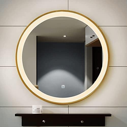 Bathroom Mirror Round Illuminated LED Light Bathroom Mirror, Wall Mounted Mirror - Image 2