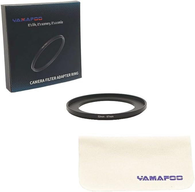 YAMAFOO 52mm to 67mm Step-Up Ring/Step Down Rings Filter Adapter - Image 2