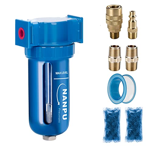 NANPU Zinc Alloy Desiccant Dryer, Compressed Air in Line Filter, Moisture Water by NANPU