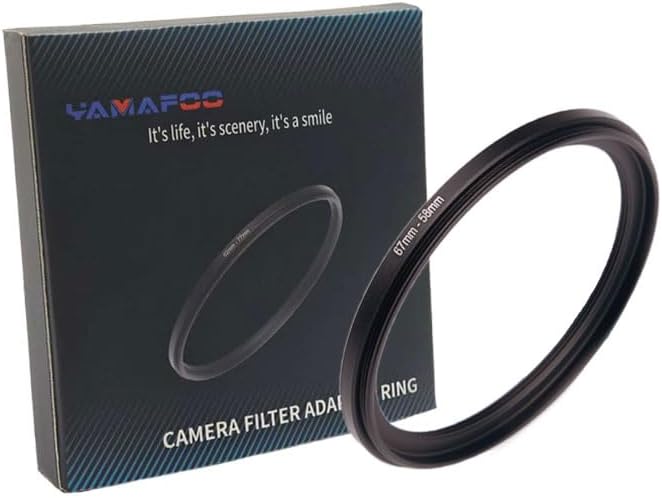 YAMAFOO 57mm to 58mm Step-Up Ring/Step Down Rings Filter Adapter by YAMAFOO