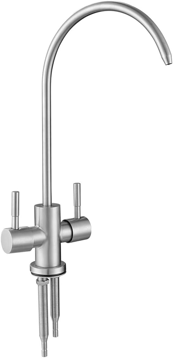 304SUS Stainless Steel 2 Way Filtered Kitchen Bar Sink Faucet Reverse Osmosis by Genpe
