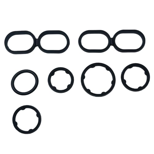 9Pcs Engine Oil Filter Housing O Ring Seal Kit 68191356AA Replacement by Hoypeyfiy