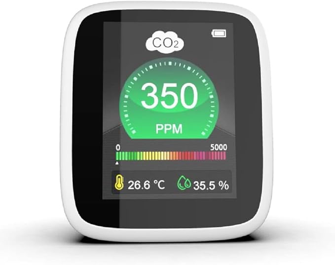 CO2 Carbon Dioxide Air Quality Monitor, Pollution & Ventilation Meter, Tester; by EG