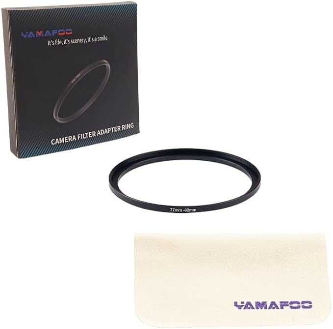 YAMAFOO 77mm to 82mm Step-Up Ring/Step Down Rings Filter Adapter - Image 2