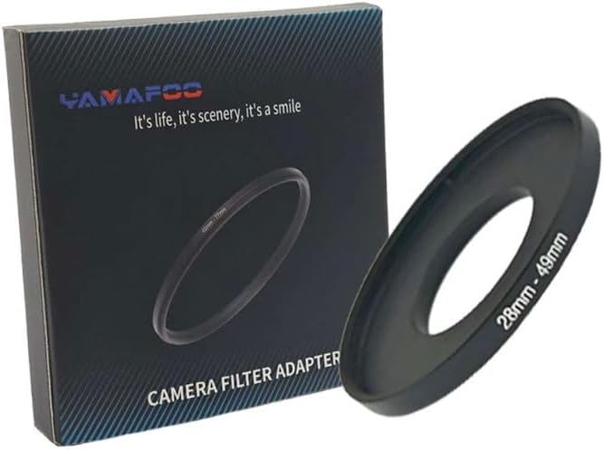 YAMAFOO 28mm to 49mm Step-Up Ring/Step Down Rings Filter Adapter by YAMAFOO