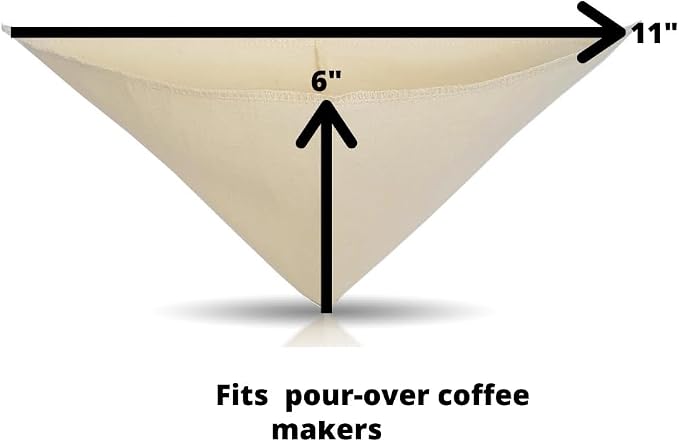 Pour Over Reusable Cloth Coffee Filter - Image 2