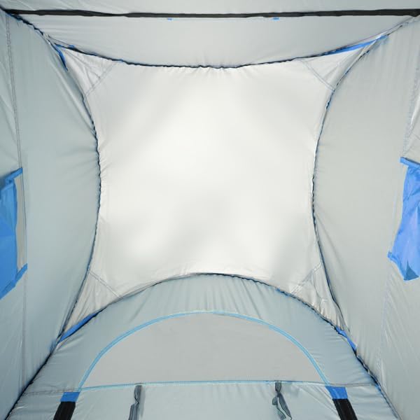 4x4ft Pop Up Privacy Shower Tent with Top Window, 3.6lbs Liightweight Dressing Room, Portable Toilet Stall with Carry Bag for Camping, Beach, Outdoors (Camouflage)