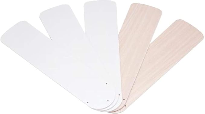 Ciata 42-Inch White/Bleached Oak Ceiling Fans Replacement Fan Blades by Ciata