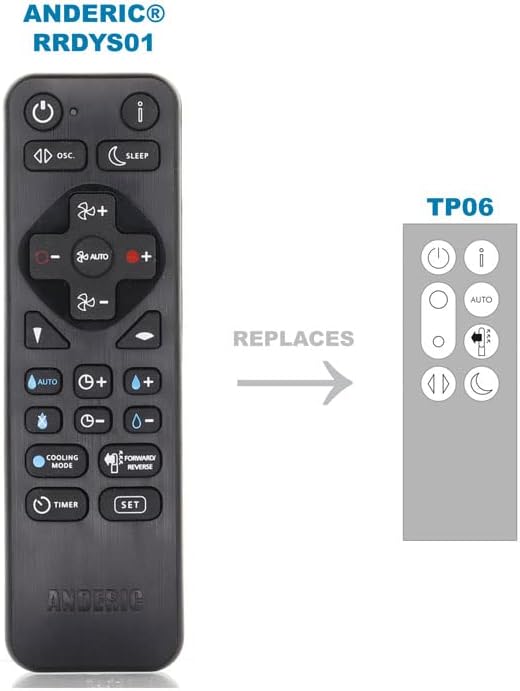 Universal Remote for Dyson TP06 Pure Cool Cryptomic Purifying Fan 969154 - Image 3