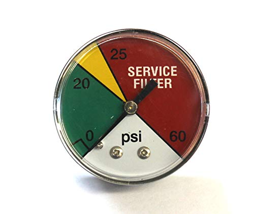 PG DCI-20 - Filter Color Indicator Gauge. 1/8'' Male Pipe. Rear Mount. - 60 PSI by Unknown