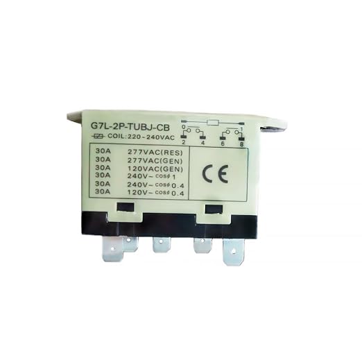 G7L-2P-TUBJ-CB Power Relay Switch 30A 220-240VAC 6-Pin DPST-NO Universal HVAC by WYZBEN