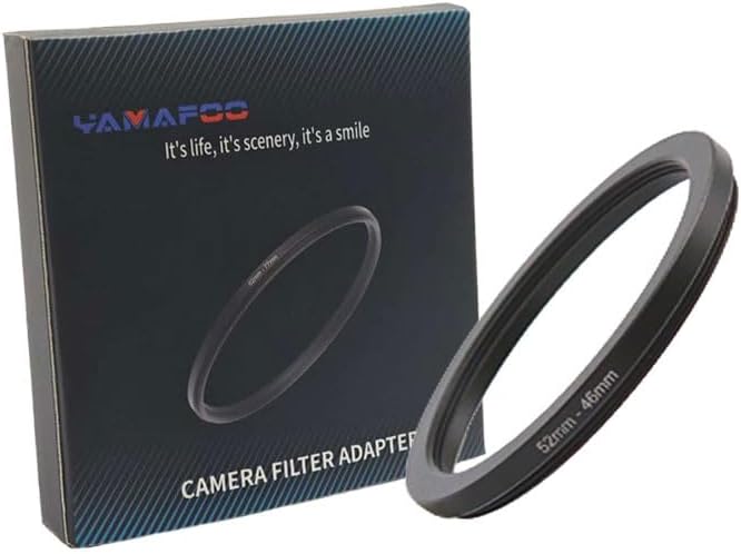 YAMAFOO 52mm to 46mm Step-Up Ring/Step Down Rings Filter Adapter by YAMAFOO