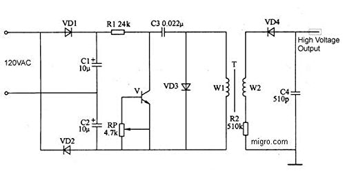 120V Negative ION Generator High Voltage ionizer 7.5Kv Module - Image 2