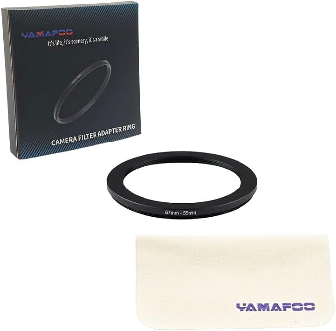 YAMAFOO 67mm to 55mm Step-Up Ring/Step Down Rings Filter Adapter - Image 2