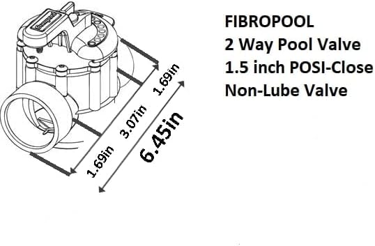 Fibropool Swimming Pool Inline Diverter Valve - Image 6