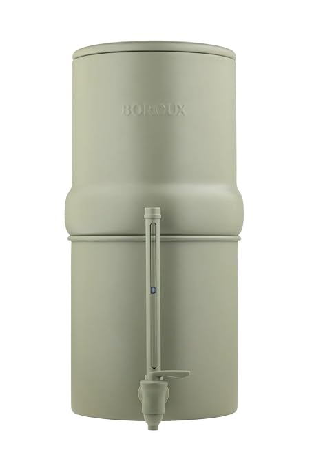 Boroux Compact Gravity-Fed Countertop Stainless Steel Water Filter System | 1.8 - Image 3