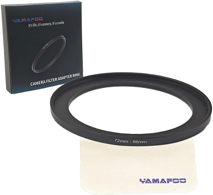 YAMAFOO 72mm to 86mm Step-Up Ring/Step Down Rings Filter Adapter - Image 2