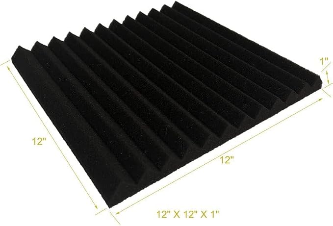 96 Pack Allxinlog Absorb the echo Acoustic Foam Panel Wedge Studio - Image 6