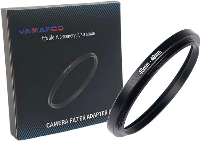 YAMAFOO 46mm to 49mm Step-Up Ring/Step Down Rings Filter Adapter by YAMAFOO
