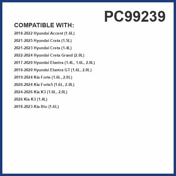 PG PC99239 Cabin Air Filter | Fits 2017-2020 Hyundai Elantra 1.4L, 2.0L; - Image 2