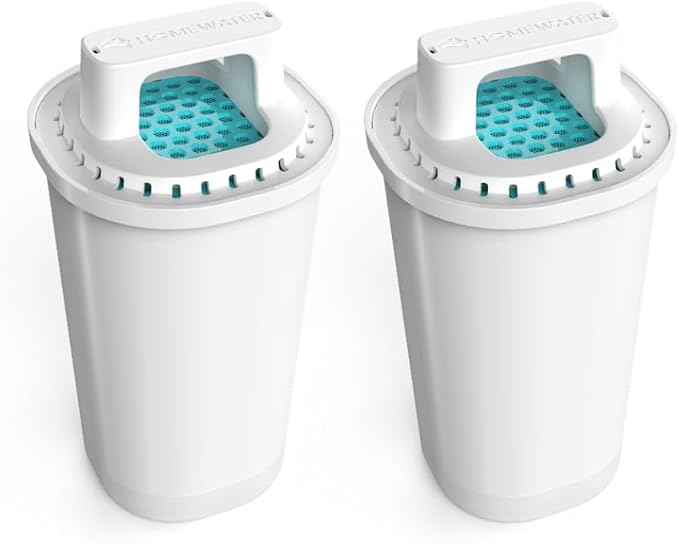 HOMEWATER Pitcher Replacement Water Filter Cartridge, BPA-Free ABS Material - Image 2
