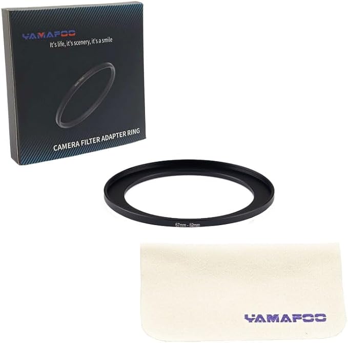 YAMAFOO 67mm to 82mm Step-Up Ring/Step Down Rings Filter Adapter - Image 2