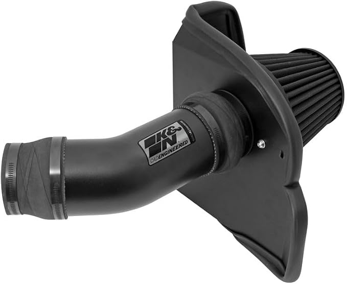 K&N Cold Air Intake System: Dry-Flow Air Filter, Increase Performance & Towing: - Image 4